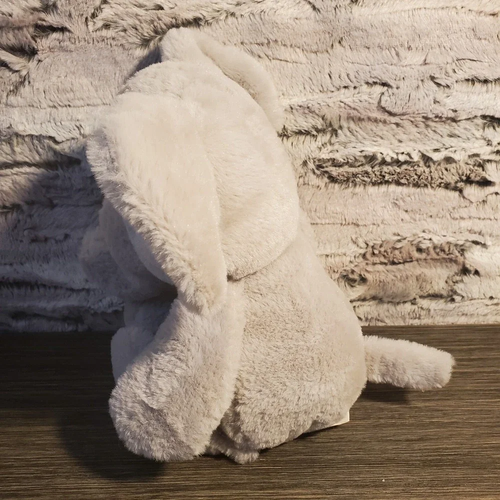 Kellytoy Gray Grey Elephant Crinkle Ear Rattle Plush 12